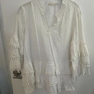 Lola Australia Pom Pom Beach Cover Up/Top Size M